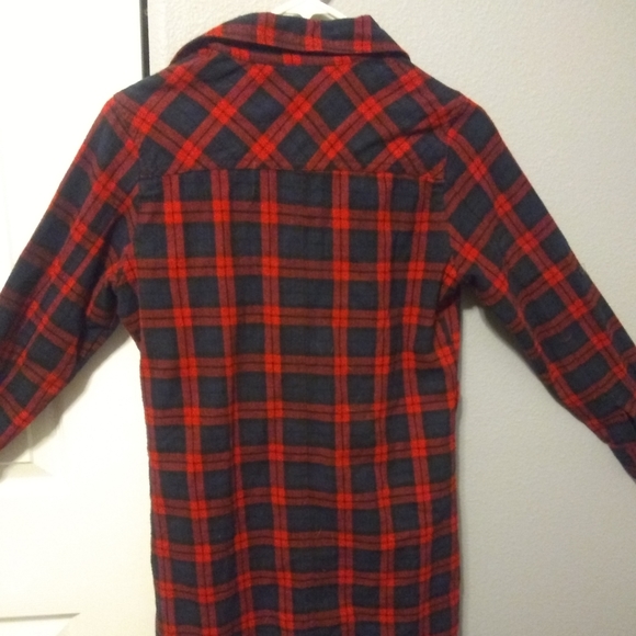 Plaid 1/2 button up dress size small - Picture 4 of 4
